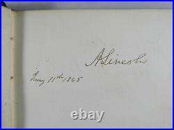 Autograph Album SIGNED by Abraham Lincoln, Andrew Johnson, US Grant, & Many More