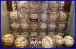 Autographed Baseball and Photos Lot Lots of Stars