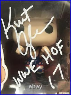 Autographed Funko Pop Kurt Angle WWE 55