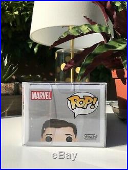 Autographed Iron Spiderman Funko Pop Signed by Tom Holland & Stan Lee SUPER RARE