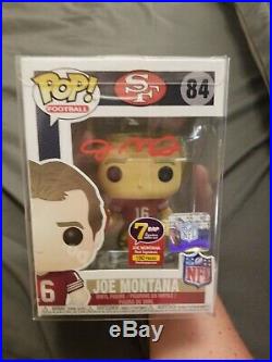Autographed Joe Montana (49ers) NFL Funko Pop! JSA COA / 7 BAP signature series