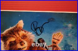 Autographed Movie Poster Guardians of the Galaxy Vin 11x17 Poster + COA