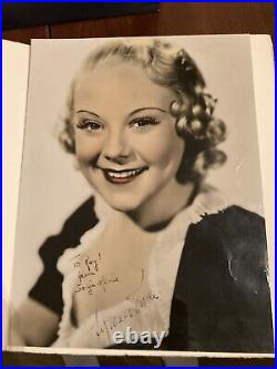 Autographed Photo Of Sonja Henie. Also includes autograph by Tyrone Power. Rare