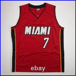 Autographed/Signed Giannis Antetokounmpo #7 Miami Heat Red Jersey JSA COA