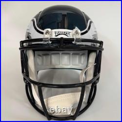 Autographed/Signed JASON KELCE Eagles Full Size F/S Helmet PSA COA