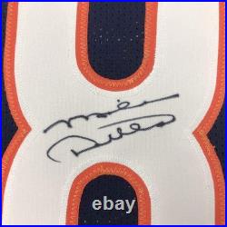Autographed/Signed MIKE DITKA Chicago Blue Football Jersey JSA COA Auto