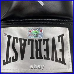 Autographed/Signed Mike Tyson Black Everlast Boxing Glove Athlete Holo COA