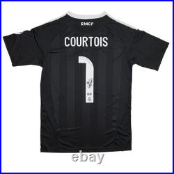 Autographed/Signed Thibaut Courtois Real Madrid Black Jersey Beckett COA