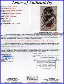 Avengers Cast signed autographed framed 16x20 photo JSA LOA