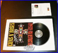 Axl Rose Signed Guns N Roses Appetite For Destruction Vinyl Album PSA Autograph