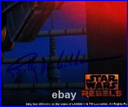 BILLY DEE WILLIAMS Signed STAR WARS Rebels Lando 8x10 Photo BECKETT BAS U12090