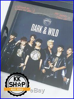 BTS Dark and Wild Promo Album Original Autographed Signed + SUGA PHOTO CARD kpop
