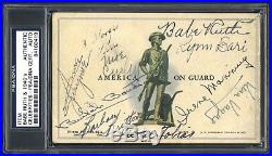 Babe Ruth Auto & All 3 Three Stooges Autograph Signed Signature Savings Bond PSA