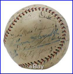 Babe Ruth Lou Gherig 1933 Yankees Team Signed OAL Baseball +20 PSA/DNA JSA