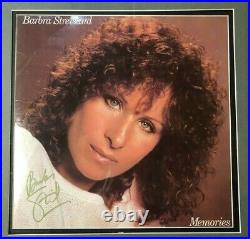 Barbra Streisand Autograph Signed Memories Album Vinyl Lp