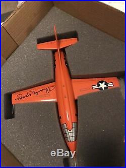 Bell X-1 Signed on the wing by Chuck Yeager CX1TSS -Defect Clearance
