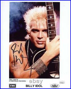 Billy Idol Signed 8x10 Photo Autographed JSA COA