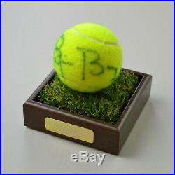 Bjorn Borg Signed Tennis Ball Autograph Display Case Wimbledon Memorabilia COA