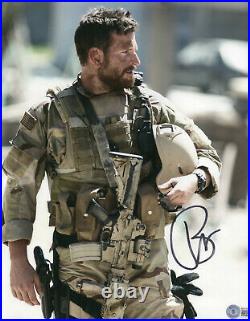 Bradley Cooper Signed Autograph American Sniper 11x14 Photo Bas Beckett