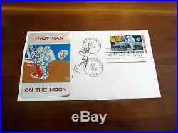 Buzz Aldrin 2nd Man On The Moon Apollo 11 Signed Auto Vintage 1969 Fdc Jsa Gem