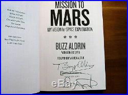 Buzz Aldrin & Coauthor Apollo 11 Astronaut Signed Auto Mission To Mars Book Jsa