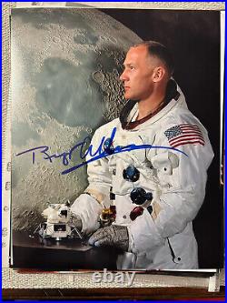 Buzz Aldrin first man on the moon autographed 8x10 photo Nasa Astronaut