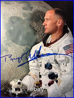 Buzz Aldrin first man on the moon autographed 8x10 photo Nasa Astronaut