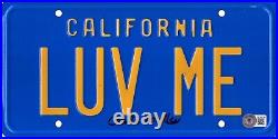 CHRISTIE BRINKLEY Signed Vacation LUV ME License Plate BAS #BF59730