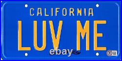 CHRISTIE BRINKLEY Signed Vacation LUV ME License Plate BAS #BF59731