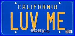 CHRISTIE BRINKLEY Signed Vacation LUV ME License Plate BAS #BF59748