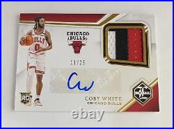 COBY WHITE ROOKIE Panini LIMITED RPA Auto 3 Color Patch #'d /25 (MINT+)