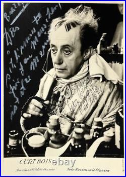 CURT BOIS Autograph Signed PHOTO 4 1/8 x 5 3/4 Wings of Desire CASABLANCA