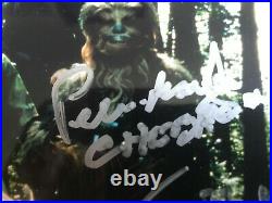 Carrie Fisher, Kenny Baker, Peter Mayhew, Mark Hamill +1 Star Wars Signed 10x8