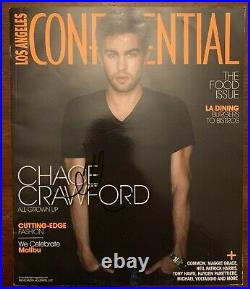 Chace Crawford Autograph Signed LA Confidential Magazine Hot Signature The Boys