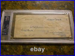 Charles Dickens Signed Check Psa/dna Authentic Auto A Christmas Carol