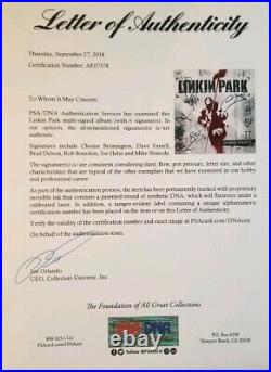 Chester Bennington Linkin Park Band Signed Autograph Album Hybrid Theory PSA/DNA