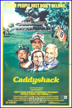 Chevy Chase Signed Autograph Caddyshack 12X18 Photo Beckett BAS