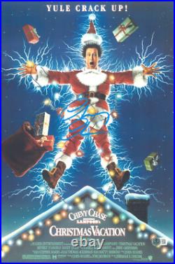 Chevy Chase Signed Autograph Christmas Vacation 12X18 Photo Beckett BAS