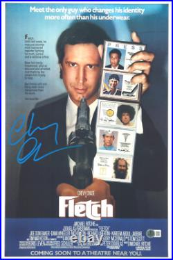Chevy Chase Signed Autograph Fletch 12X18 Photo Beckett BAS