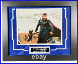 Chris Hemsworth Signed And Custom Framed 8x10 Photo Marvel Thor Autographed ACOA