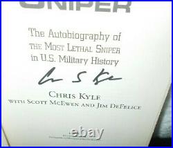 Chris Kyle Navy Seal Signed American Sniper 2012 1st Edition Hc/dj Book