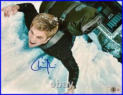 Chris Pine Autographed 11x14 Photo Star Trek Signed Beckett BAS Witnessed