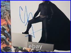 Christian Bale Batman Custom Matted & Framed Signed/Autographed Photo B