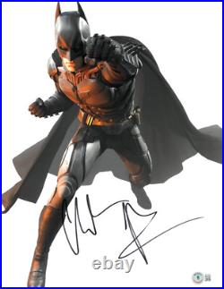 Christian Bale Batman The Dark Knight Signed 11x14 Photo Autograph Beckett Bas