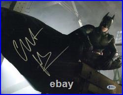 Christian Bale Signed 11x14 Photo The Dark Knight Batman Autograph Beckett 124