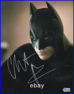 Christian Bale Signed 11x14 Photo The Dark Knight Batman Autograph Beckett 16