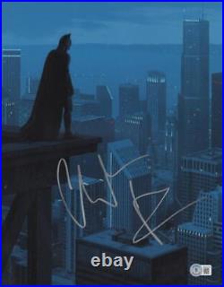 Christian Bale Signed 11x14 Photo The Dark Knight Batman Autograph Beckett 161