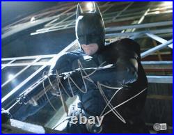 Christian Bale Signed 11x14 Photo The Dark Knight Batman Autograph Beckett 39