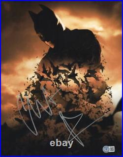 Christian Bale Signed 11x14 Photo The Dark Knight Batman Autograph Beckett 4