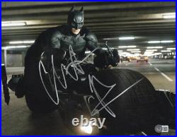 Christian Bale Signed 11x14 Photo The Dark Knight Batman Autograph Beckett 40